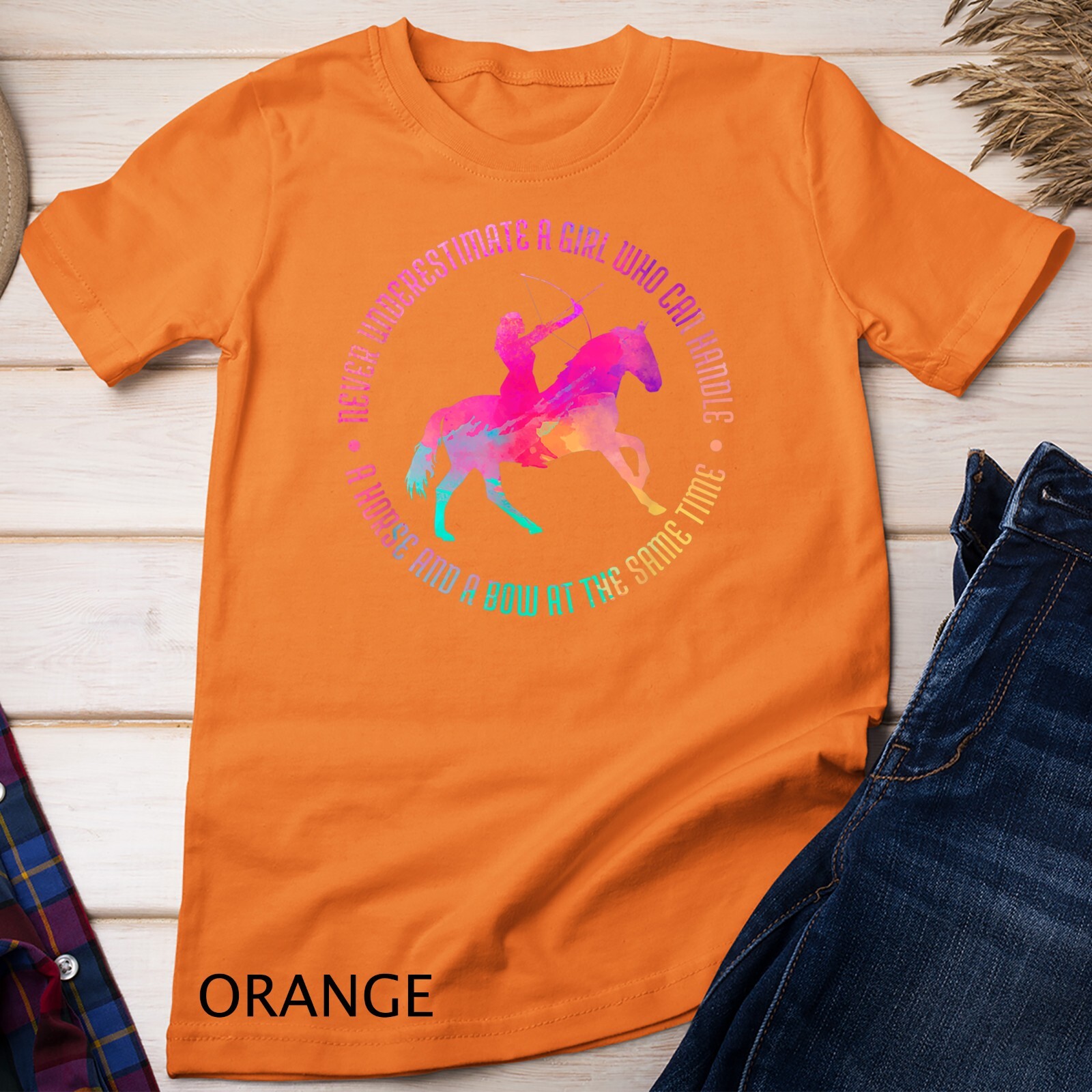 A Girl Who Can Handle A Horse And A Bow – Mounted Archery Unisex T-shirt