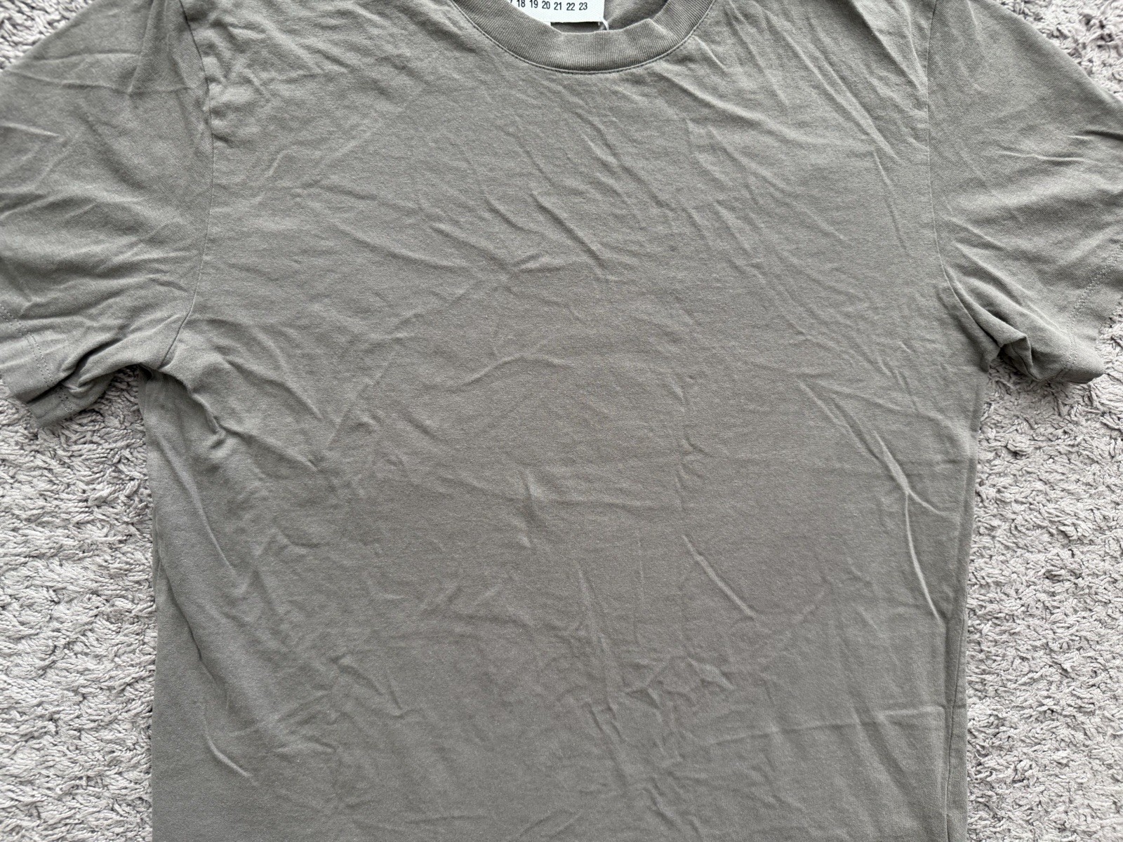 Maison Margiela T Shirt Crew Neck Short Sleeve Men’s Size Small Gray