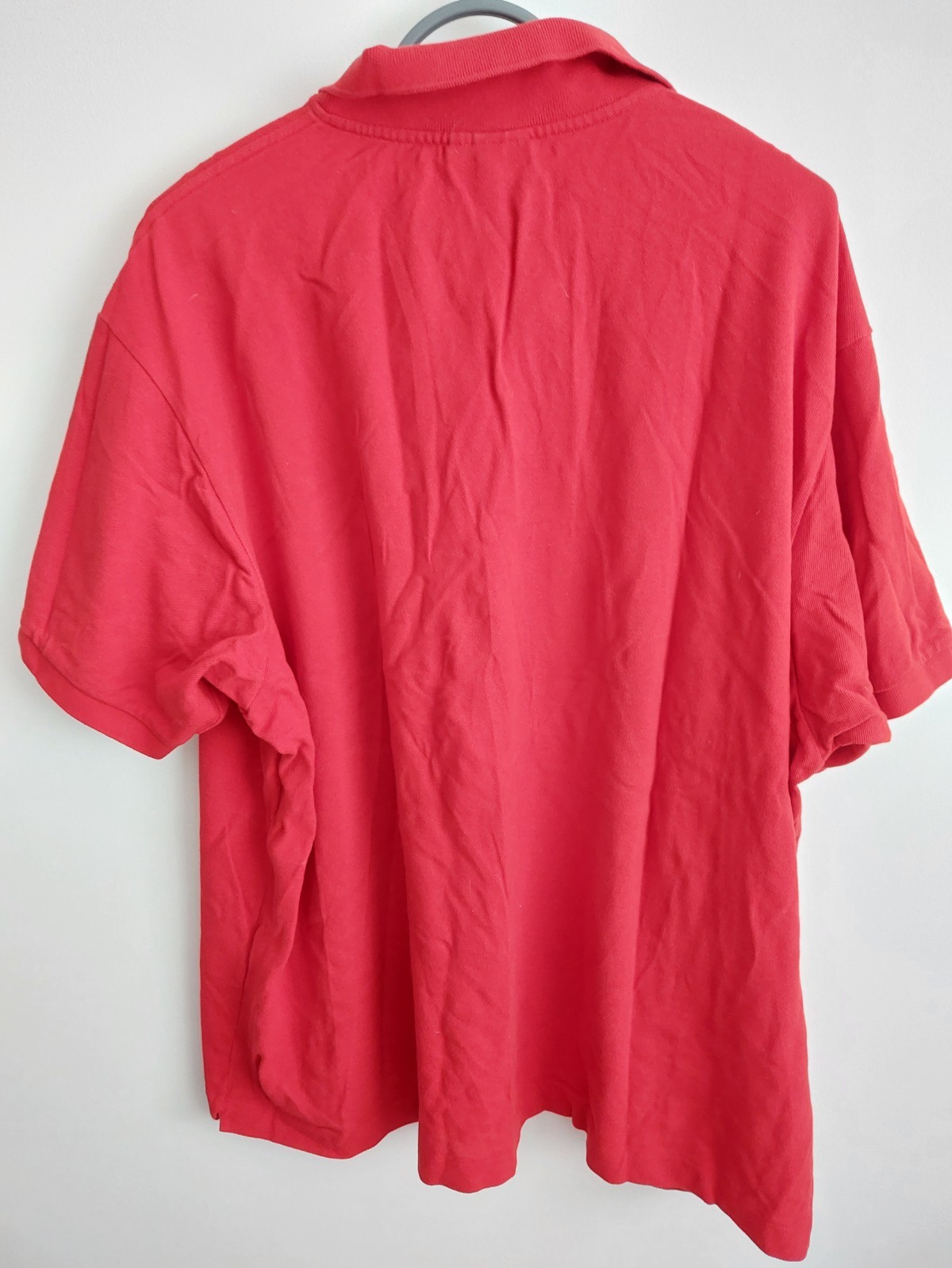 LACOSTE 5XL (SIZE 10) RED POLO SHIRT USED VERY GOOD CONDITION