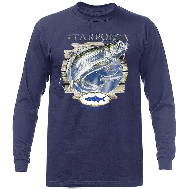 Tarpon Saltwater Fishing Outdoor Sports Long Sleeve T-Shirt