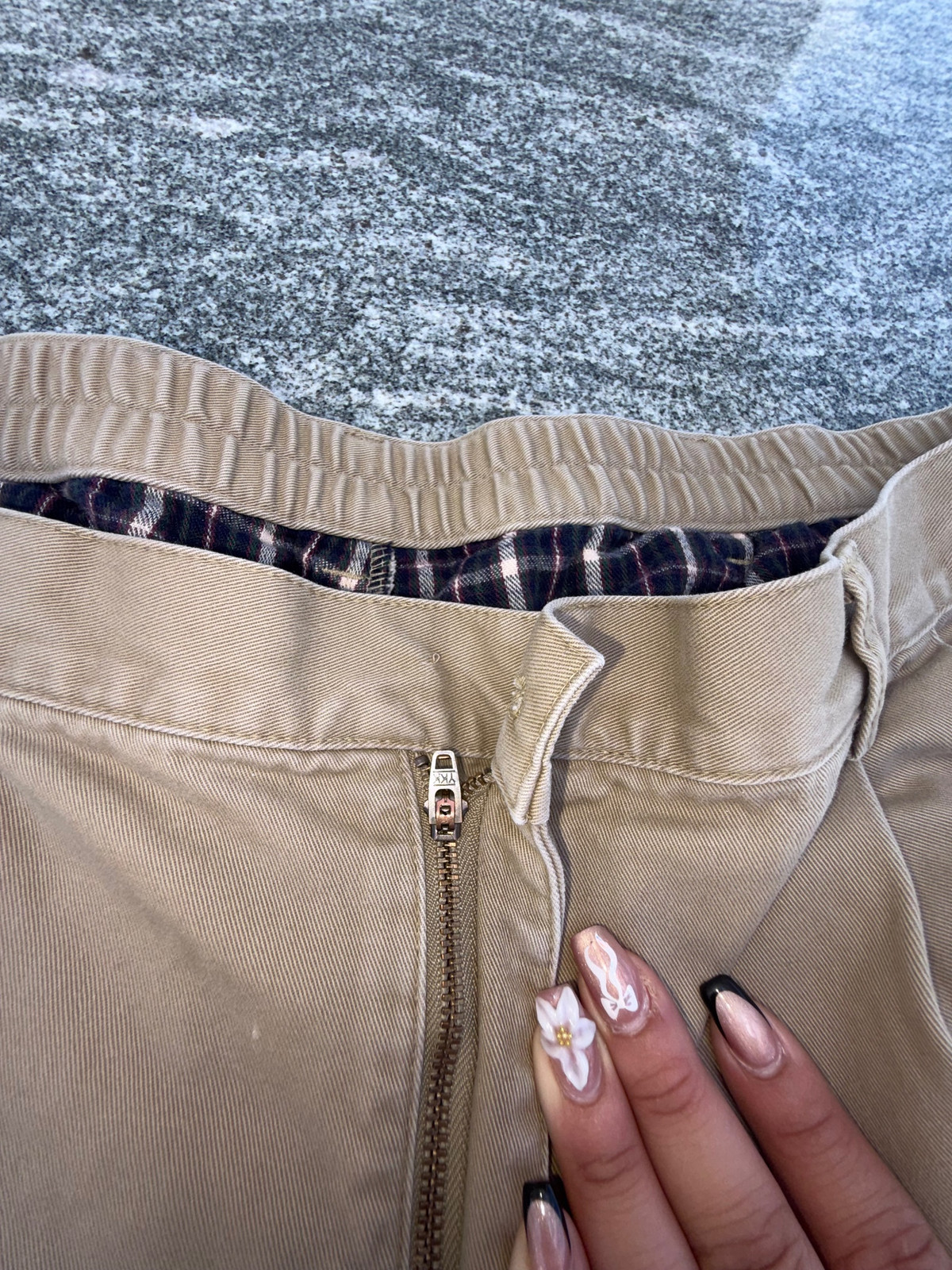 Vintage 1990s Yuppie Beige Cotton Trousers Unisex Sz N/A