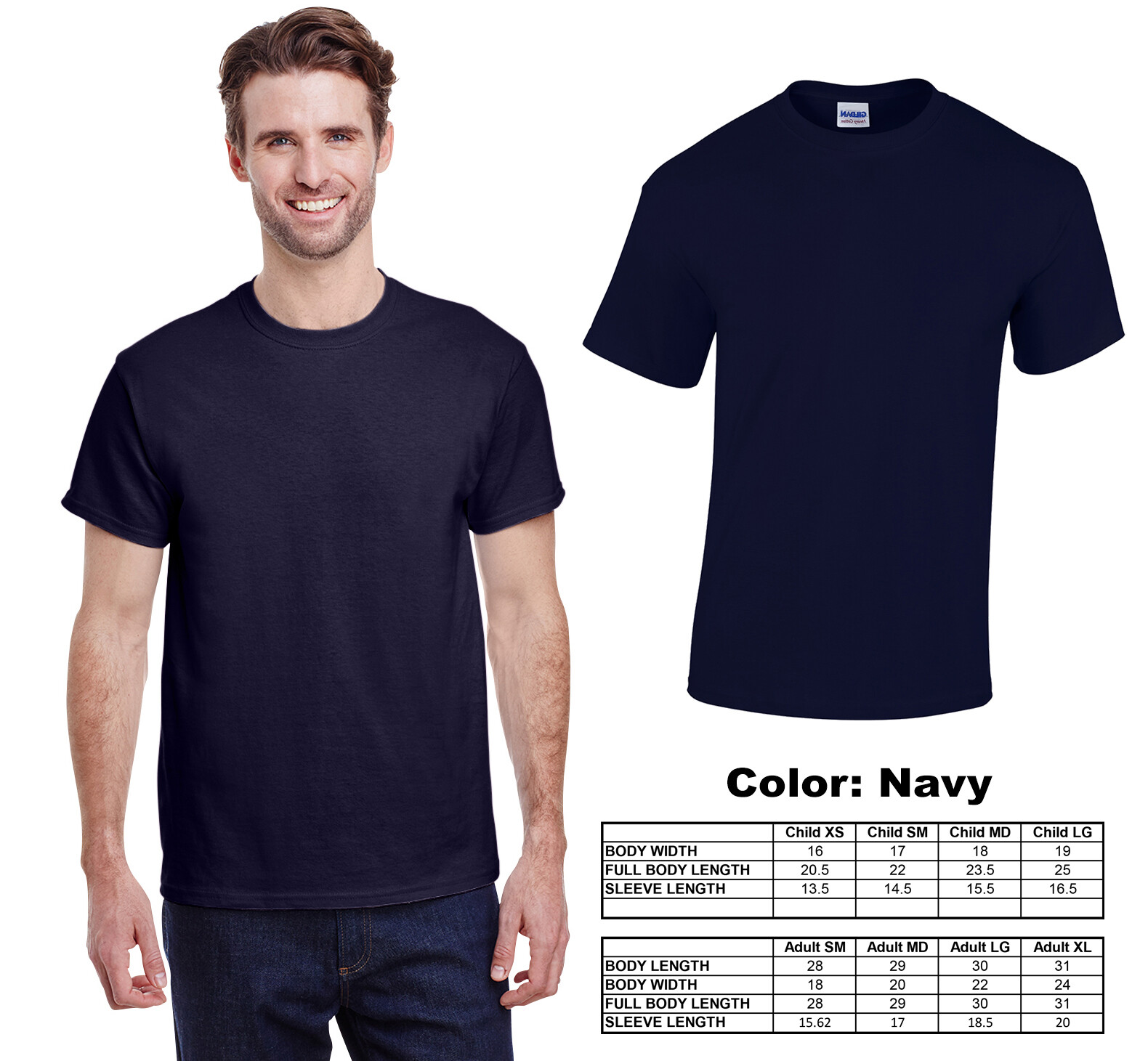 New Gildan G500 T-Shirts 100% Heavy Cotton COMBINE Any COLOR, Any SIZE Multipack