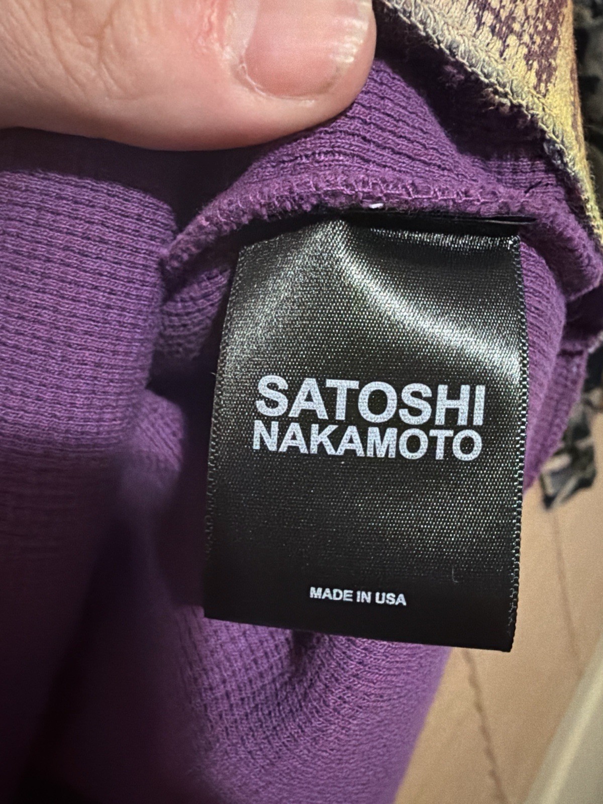 Satoshi Nakamoto “Lost Boys” Thermal Purple XXL