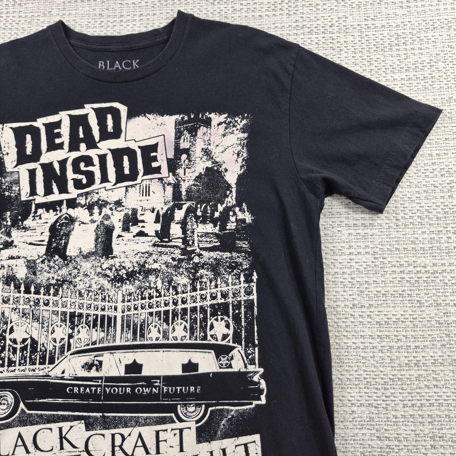 Blackcraft Cult Shirt Mens Medium Black Dead Inside Hearse Graphic Tee Gothic