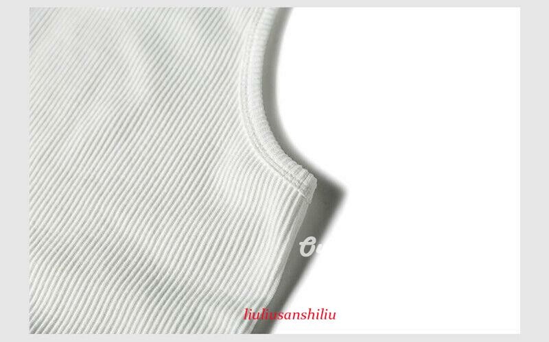NON STOCK Men Cotton Basic Tank Top Slim Casual Ribbed Sleeveless T-Shirt Beach