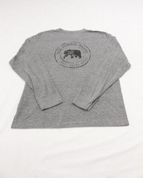 The Normal Brand Dark Gray Heather Long Sleeve Pocket Shirt Men’s XL