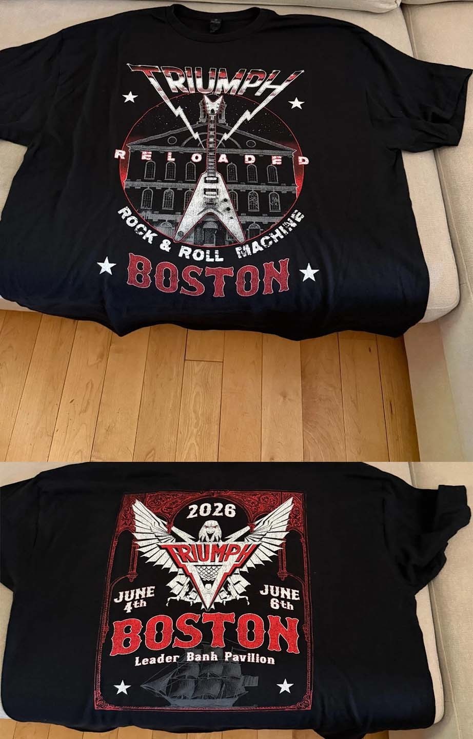 Triumph Rock And Roll Boston Tour Limited Graphic Shirt