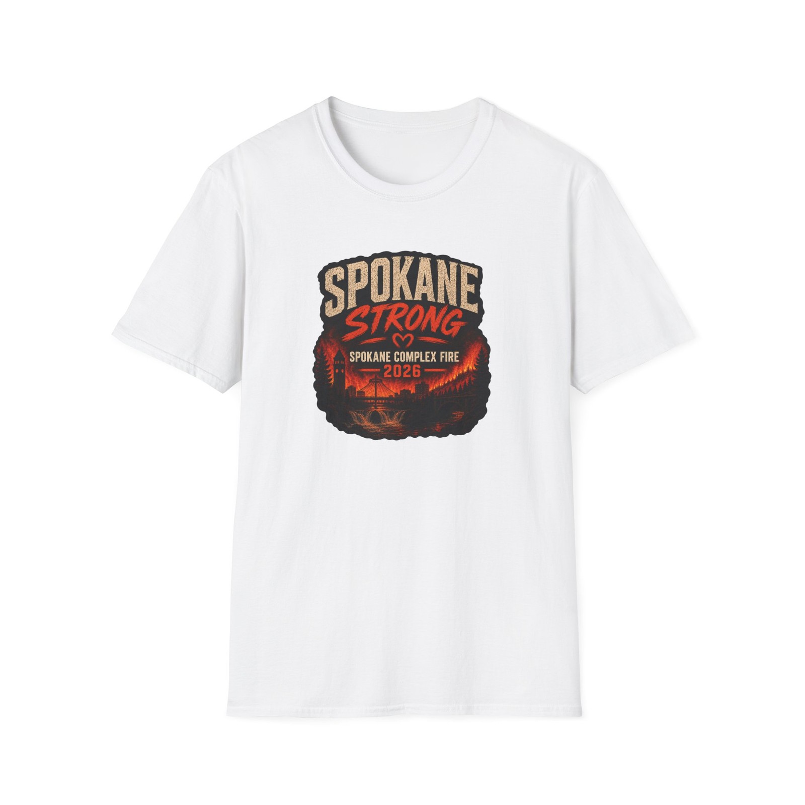 Spokane Strong Spokane Complex Fire 2026 T-Shirt | Wildfire Support