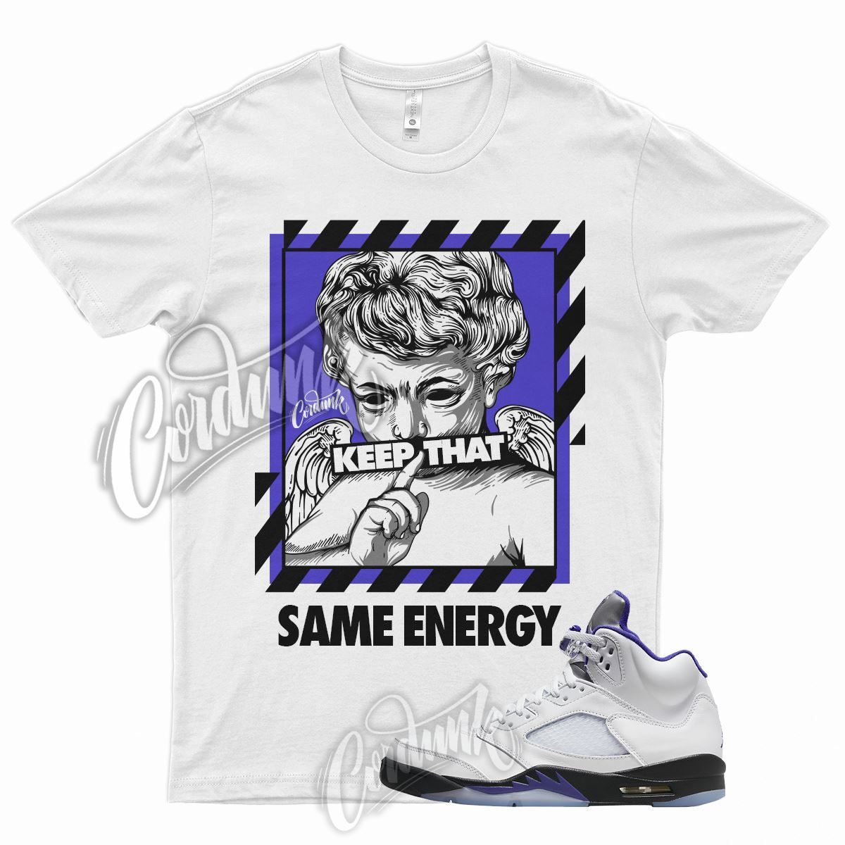 ENERGY Shirt for J1 5 Concord Grape Dark Purple 11 XI 6 Rings Persian Violet
