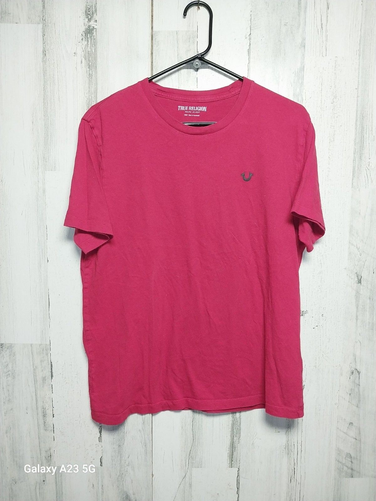 True Religion Shirt Mens Large Red 2024 Logo Double Sided Graphic Tee