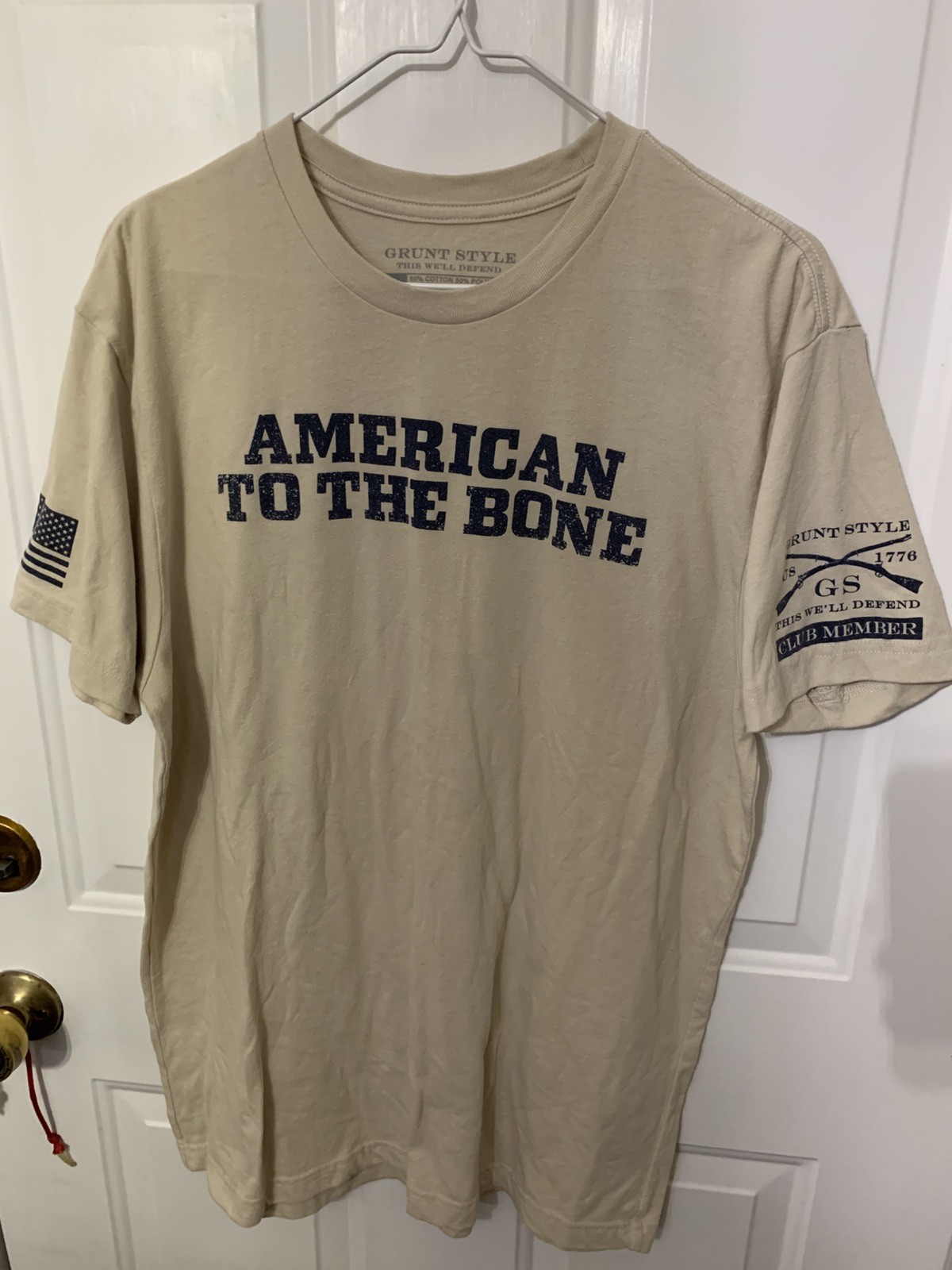Grunt Style Patriotic American To The Bone T-shirt, Size M