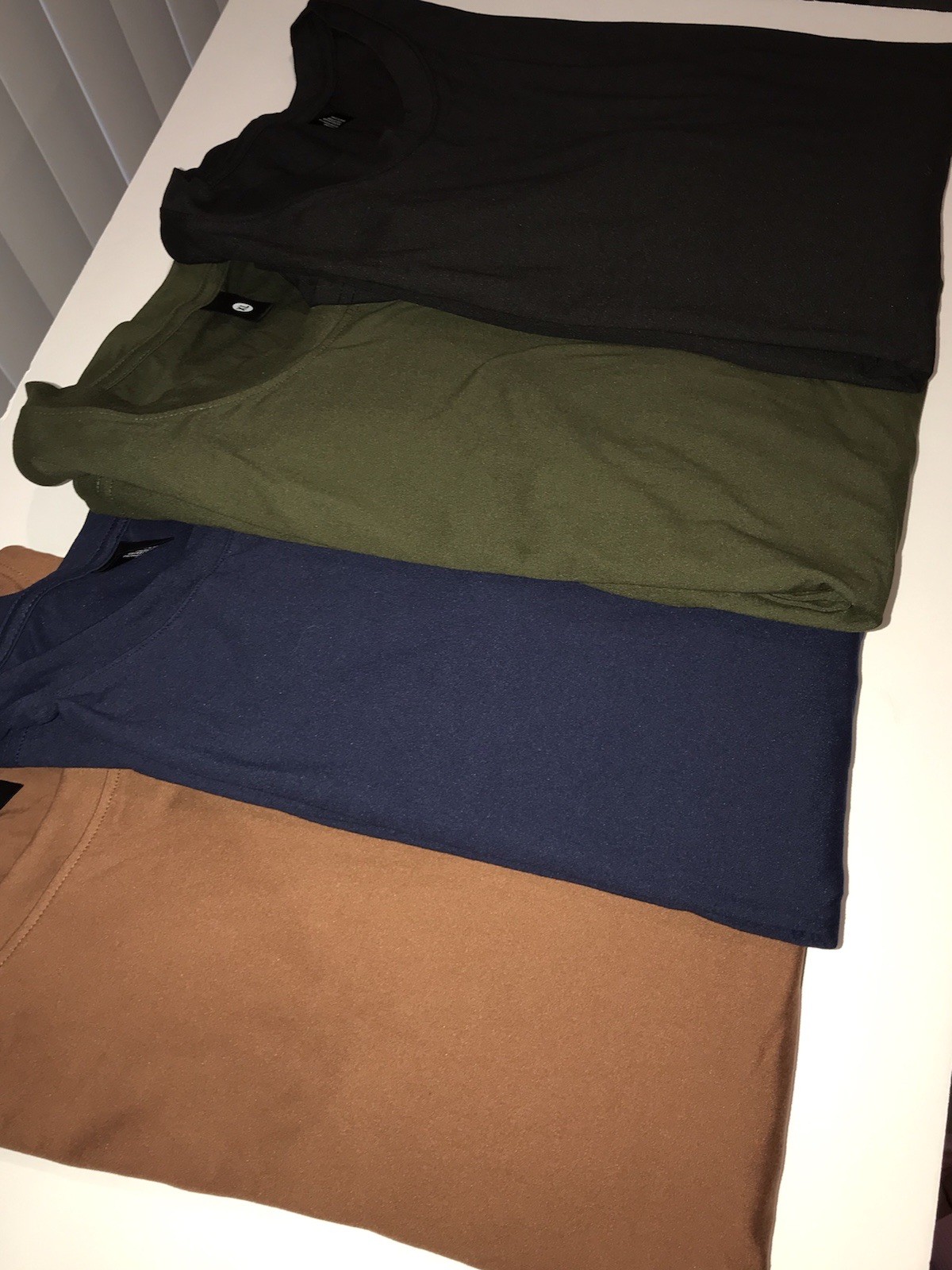 Men’s Long Sleeve T-shirts Oversized XL Army Green, Black, Blue, Brown