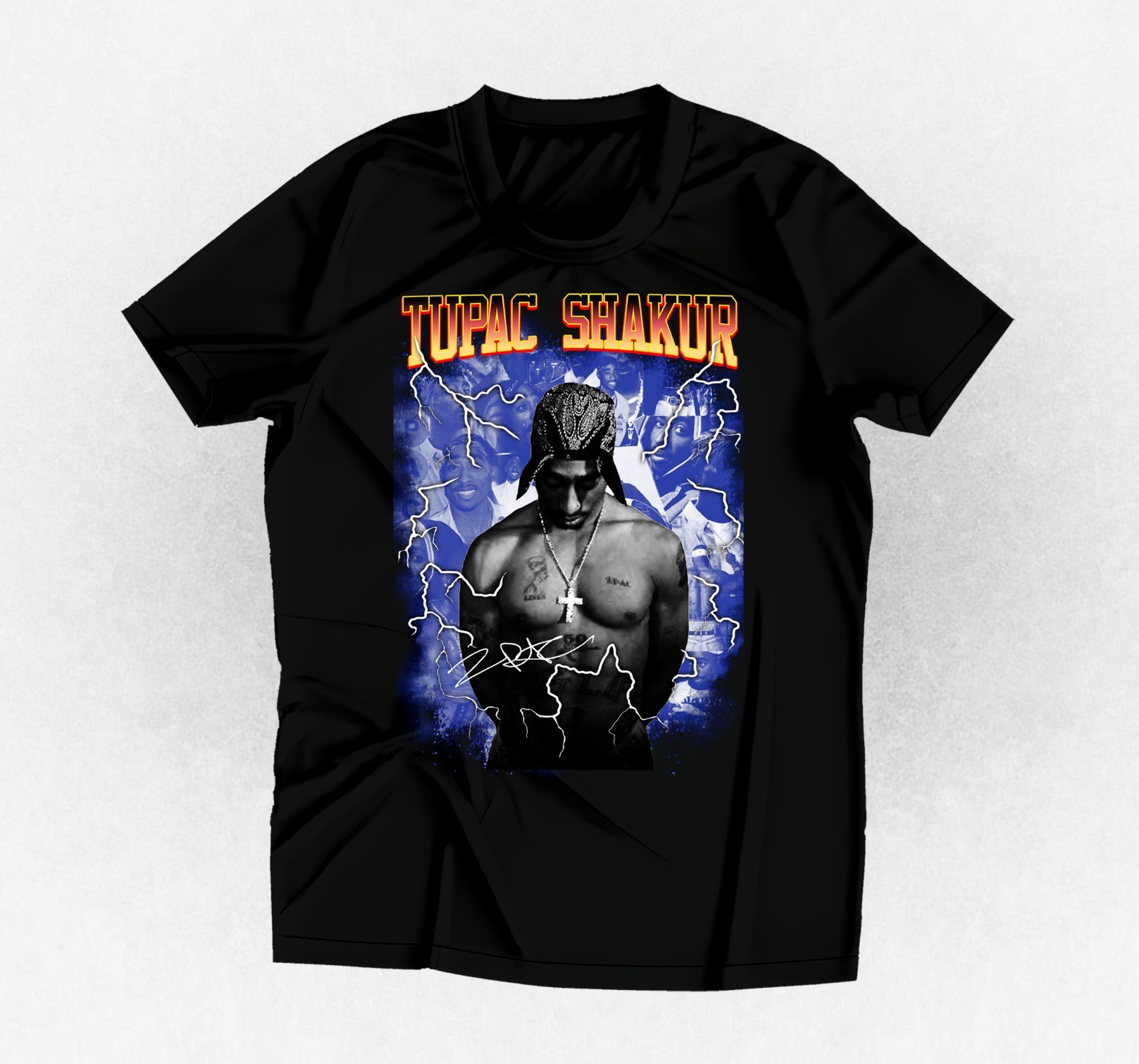 Rapper Tupac graphic t-shirt black or any color and size you choose