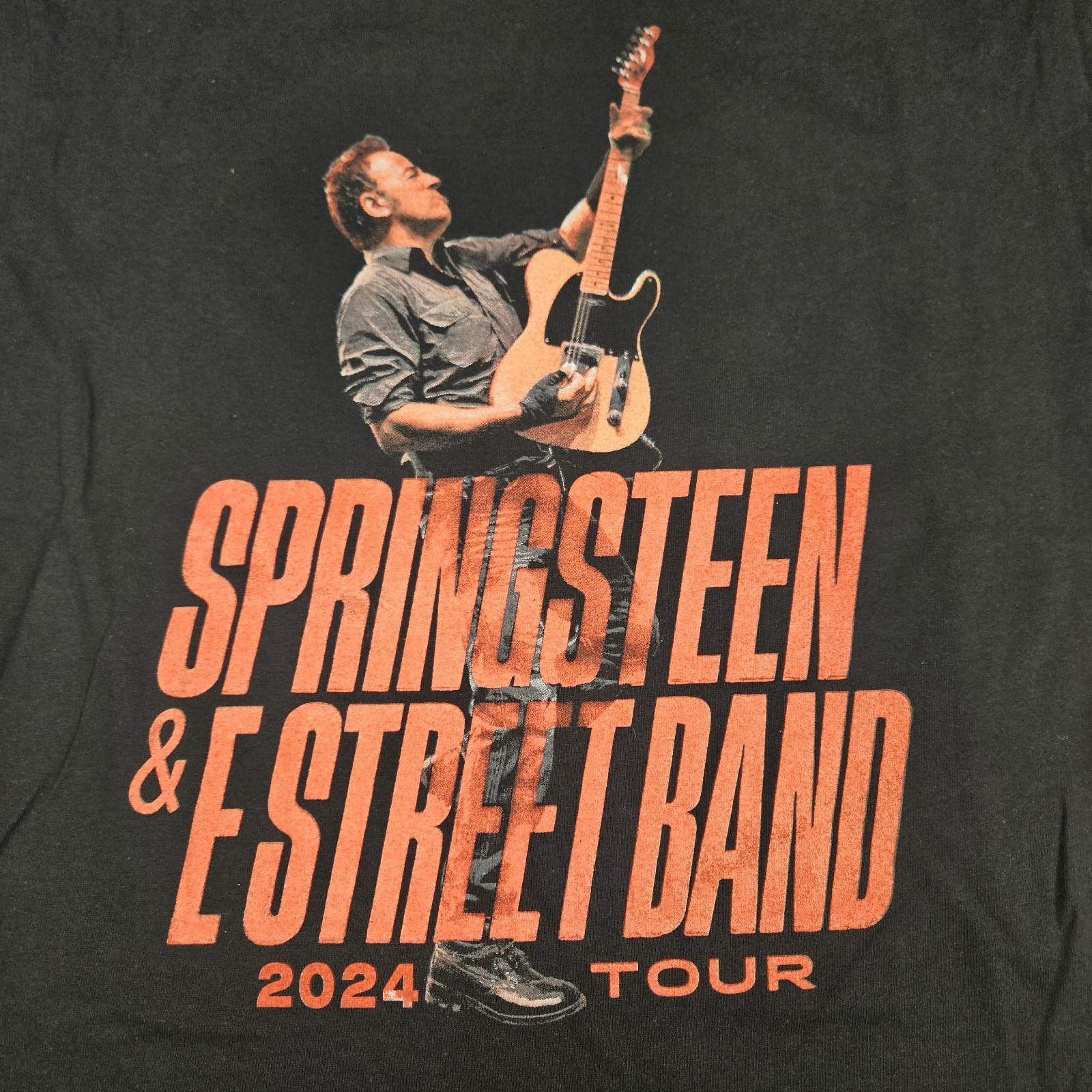 Bruce Springsteen 2024 Tour T Shirt ‘Black’ / Size M / Gildan Heavy Cotton Tee