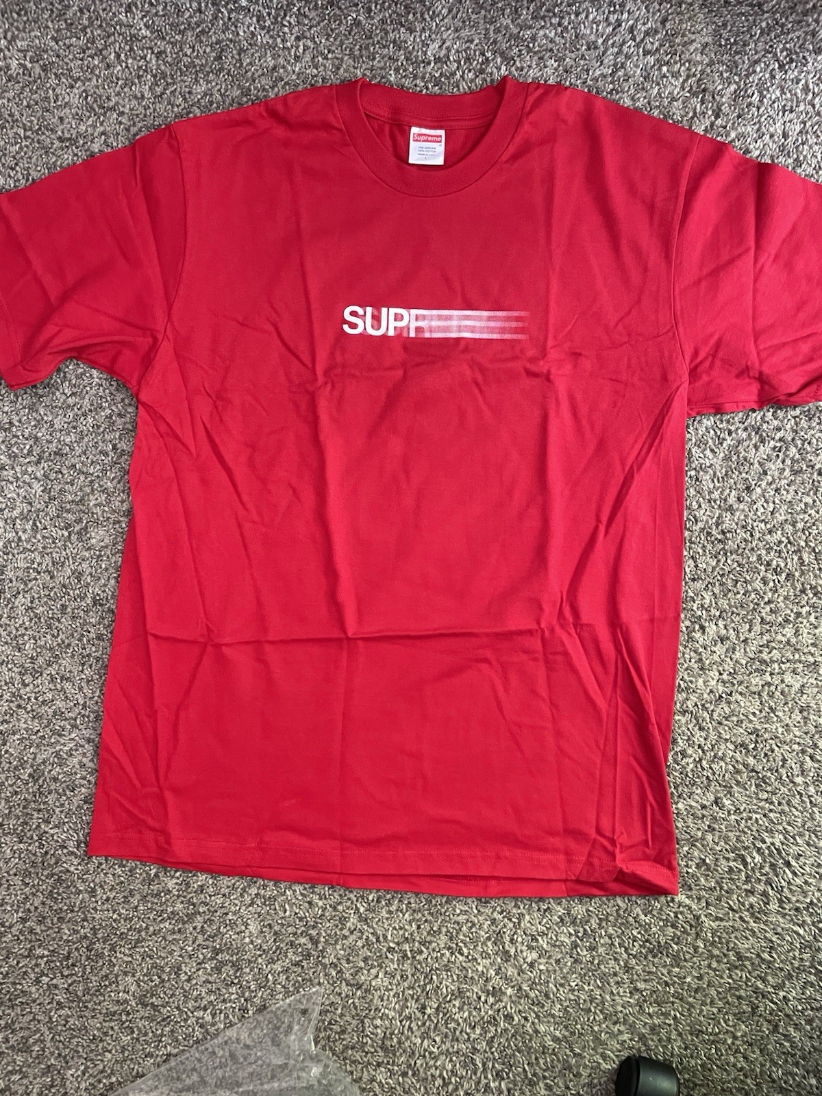 Size Large – Supreme Motion Logo Tee (Red) Brand New!