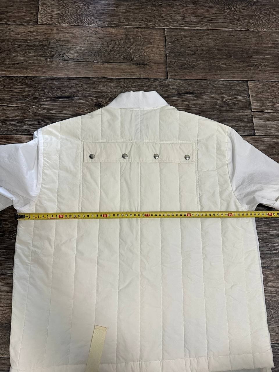 Diesel black gold Zip Shirt White quilted men large Y2K Japanese style