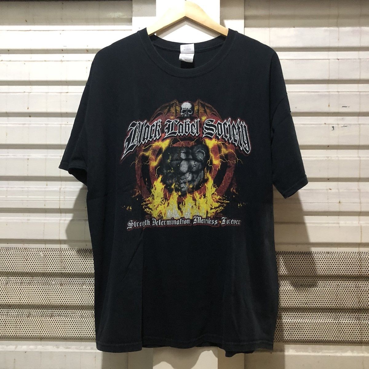 Black label Society Rock band On Tour Basic Style Black T shirt rare tee NH26157