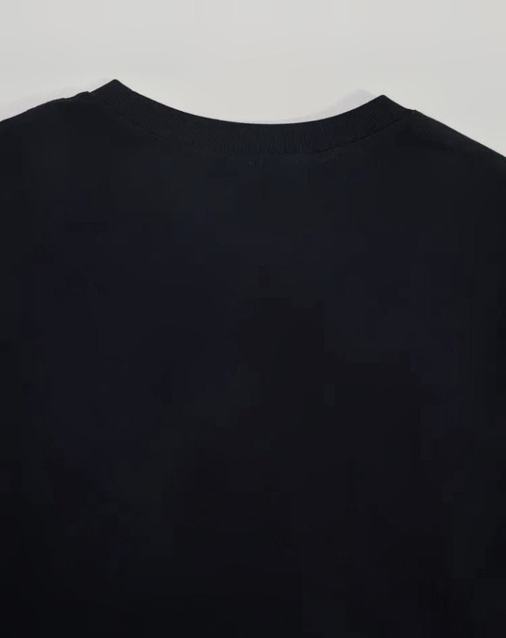 Essential Black T-shirt Short Sleeve Cotton Tee 3xl