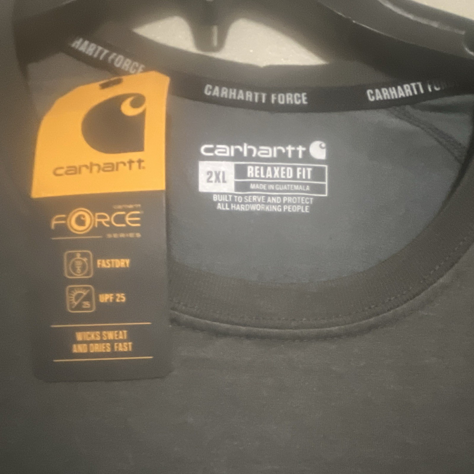 Carhartt Force UV Protection Relaxed Fit Pocket T-Shirt dark grayMen’s 2XL
