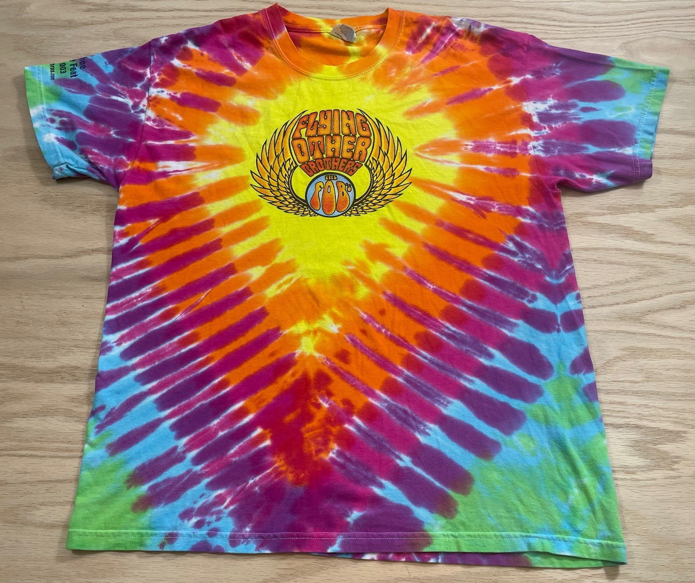 Vintage Men’s Flying Other Brothers San Francisco Tie-Dye T-Shirt Adult Large