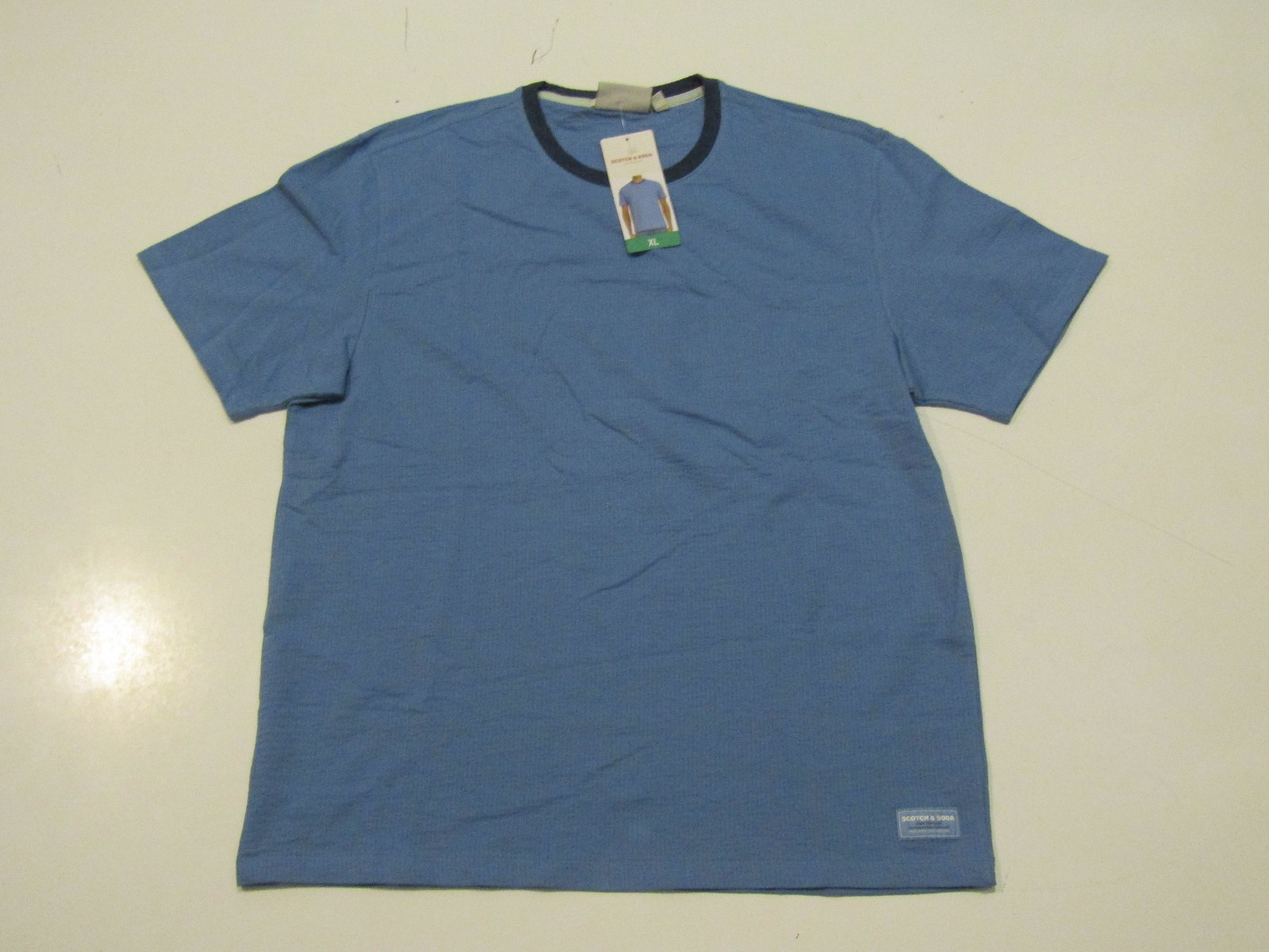 SCOTCH & SODA Blue Mens Stretch Moisture Wicking T Shirt Medium NWT