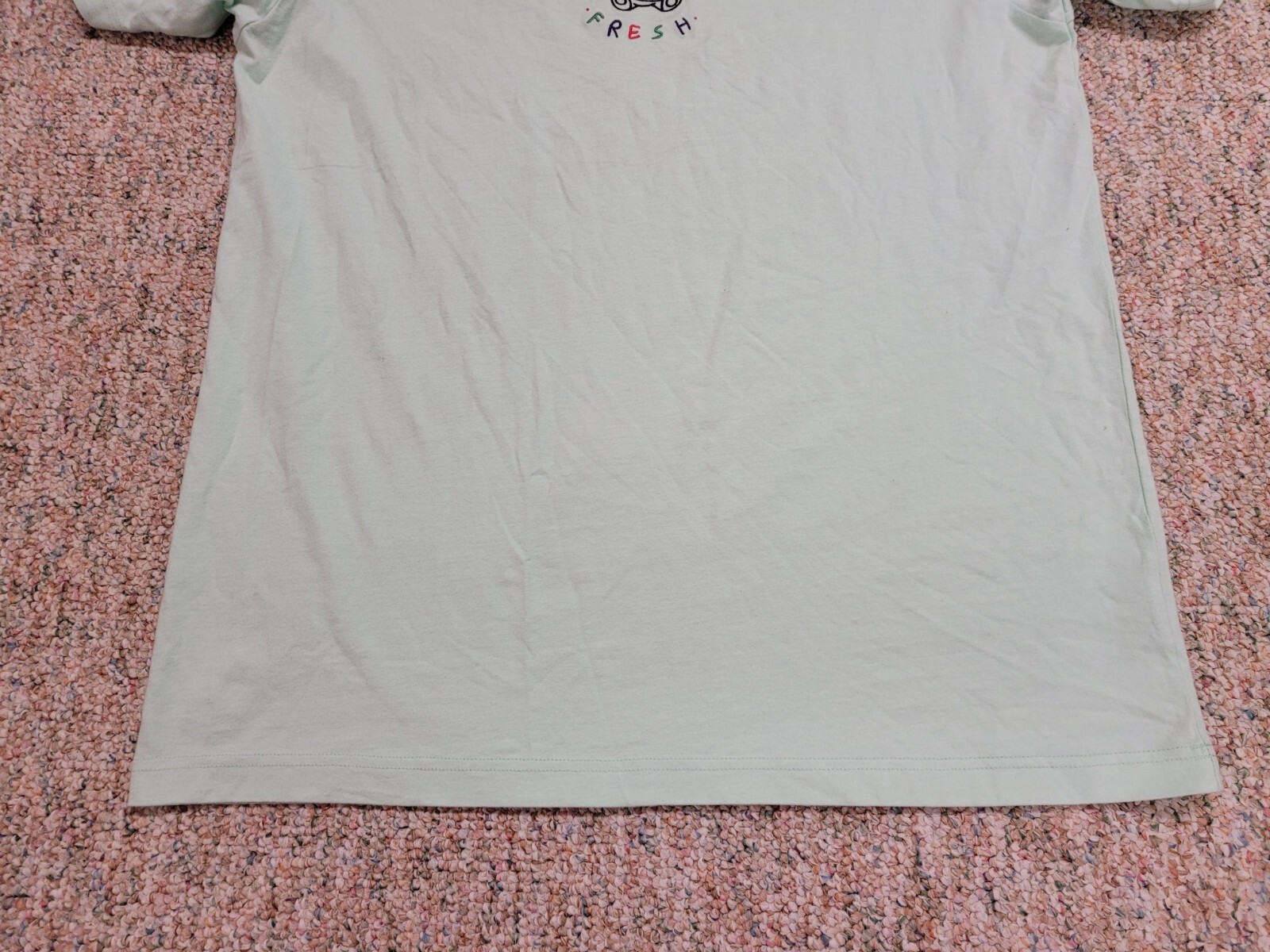 Teddy Fresh Shirt Mens Large Blue Streetwear Embroidered Bear Logo Tee Casual