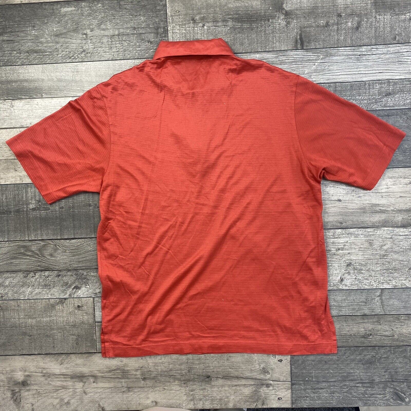 Pierre Cardin Red T-Shirt Collared Made In Italy Lightweight Mens Large