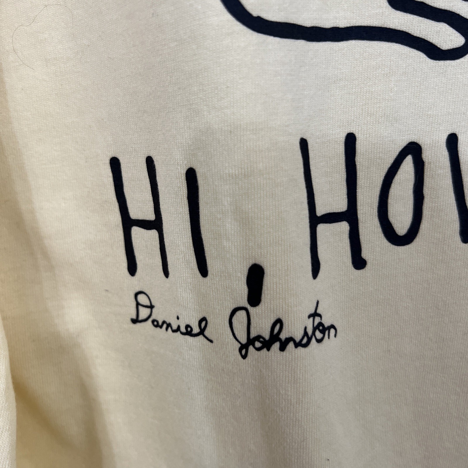 Vans x Daniel Johnston Hi How Are You Alien Yellow Long Sleeve Shirt Size Medium