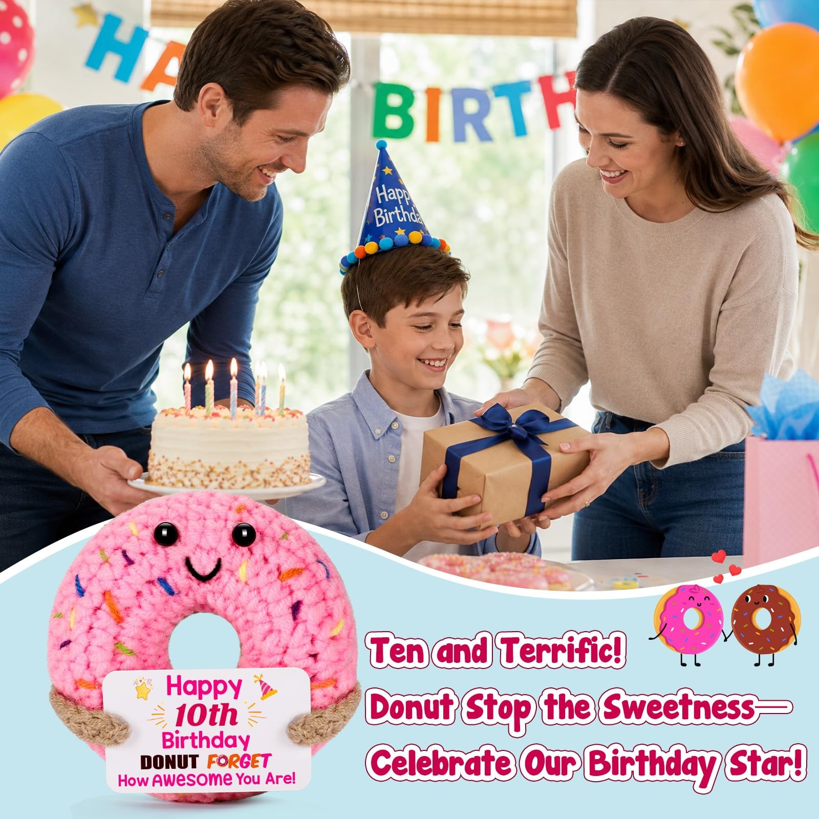 BuiltFit 10 Year Old Birthday – 10th Birthday Gifts for Girls | Cute Handmade…