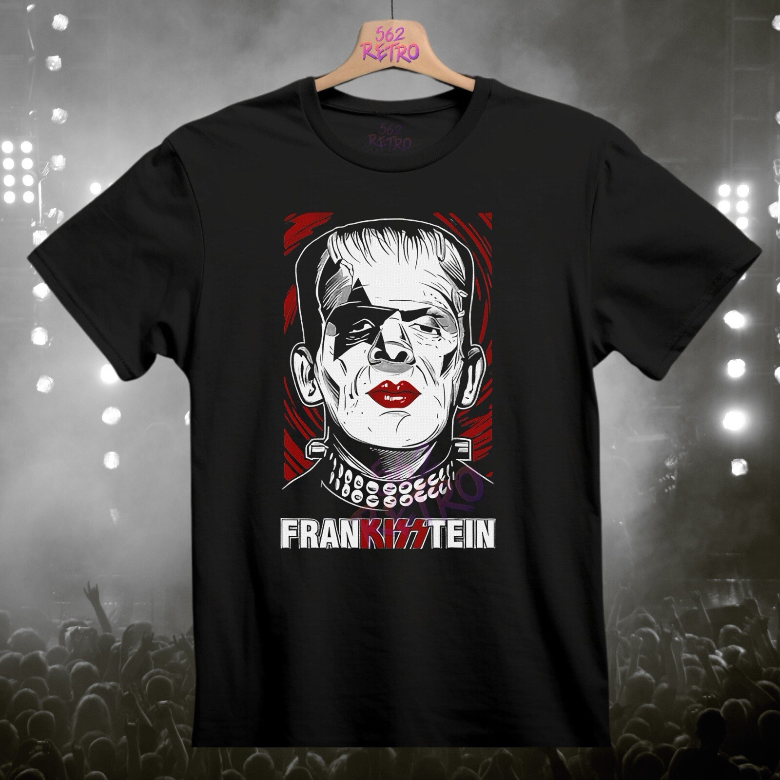 FRANKISSTEIN KISS Horror, Rock, Band T-Shirt Black S-3XL Frankenstein Monster
