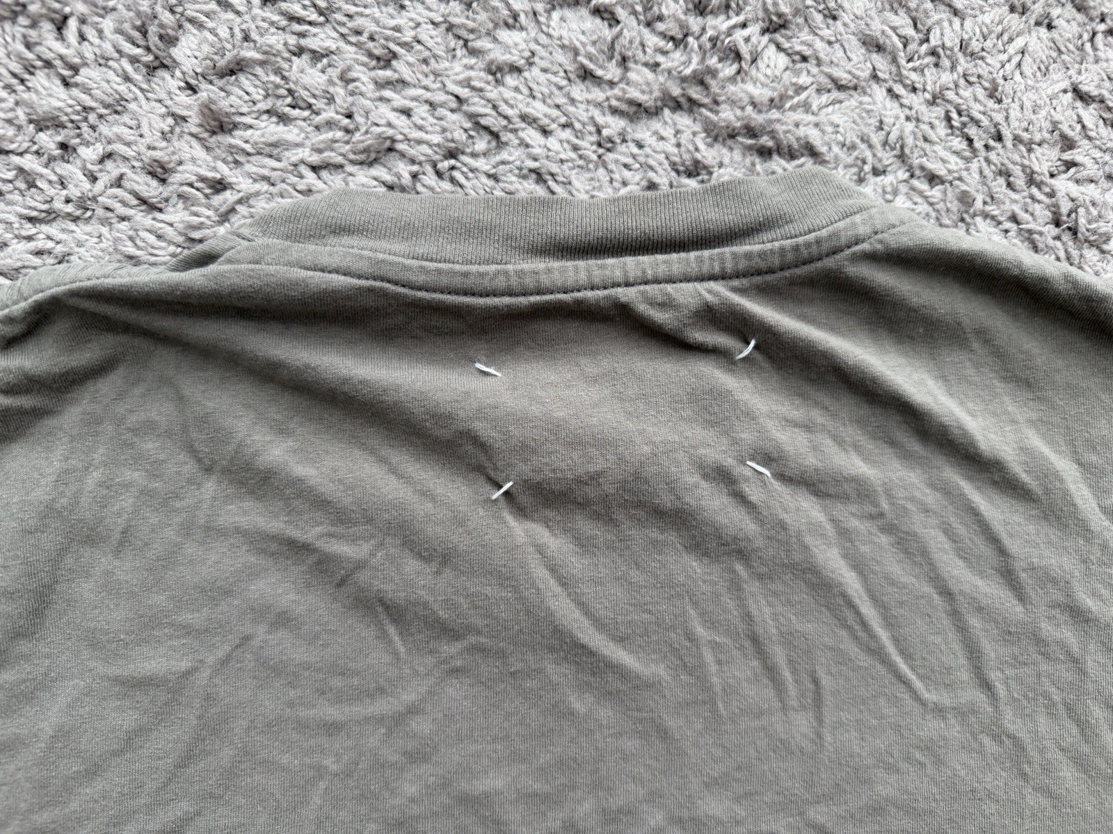 Maison Margiela T Shirt Crew Neck Short Sleeve Men’s Size Small Gray