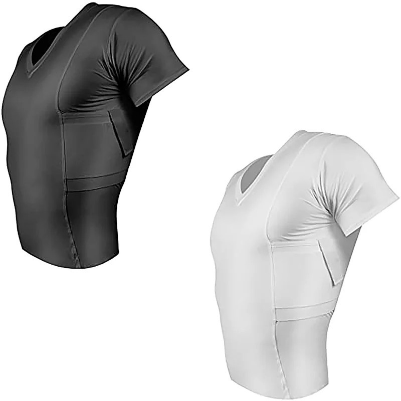 Concealment Clothes Men’S Crew Neck Undercover- Concealed Holster Carry Tops