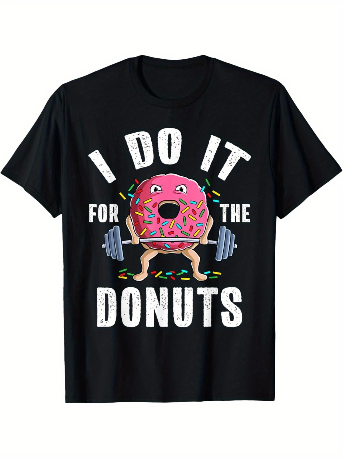 Funny Weightlifting Gym Bodybuilding Deadlift Workout Donut Unisex T-Shirt