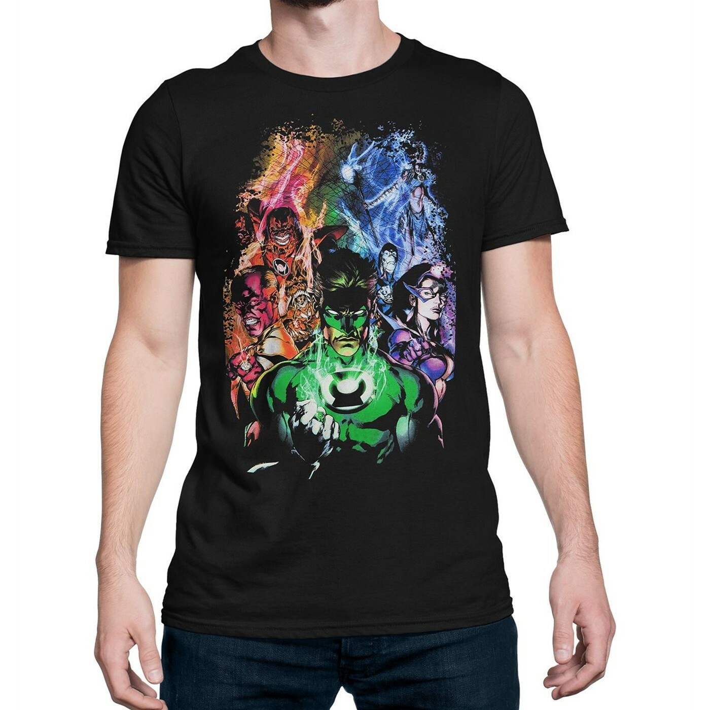 Green Lantern Blackest Night Group T-Shirt Black