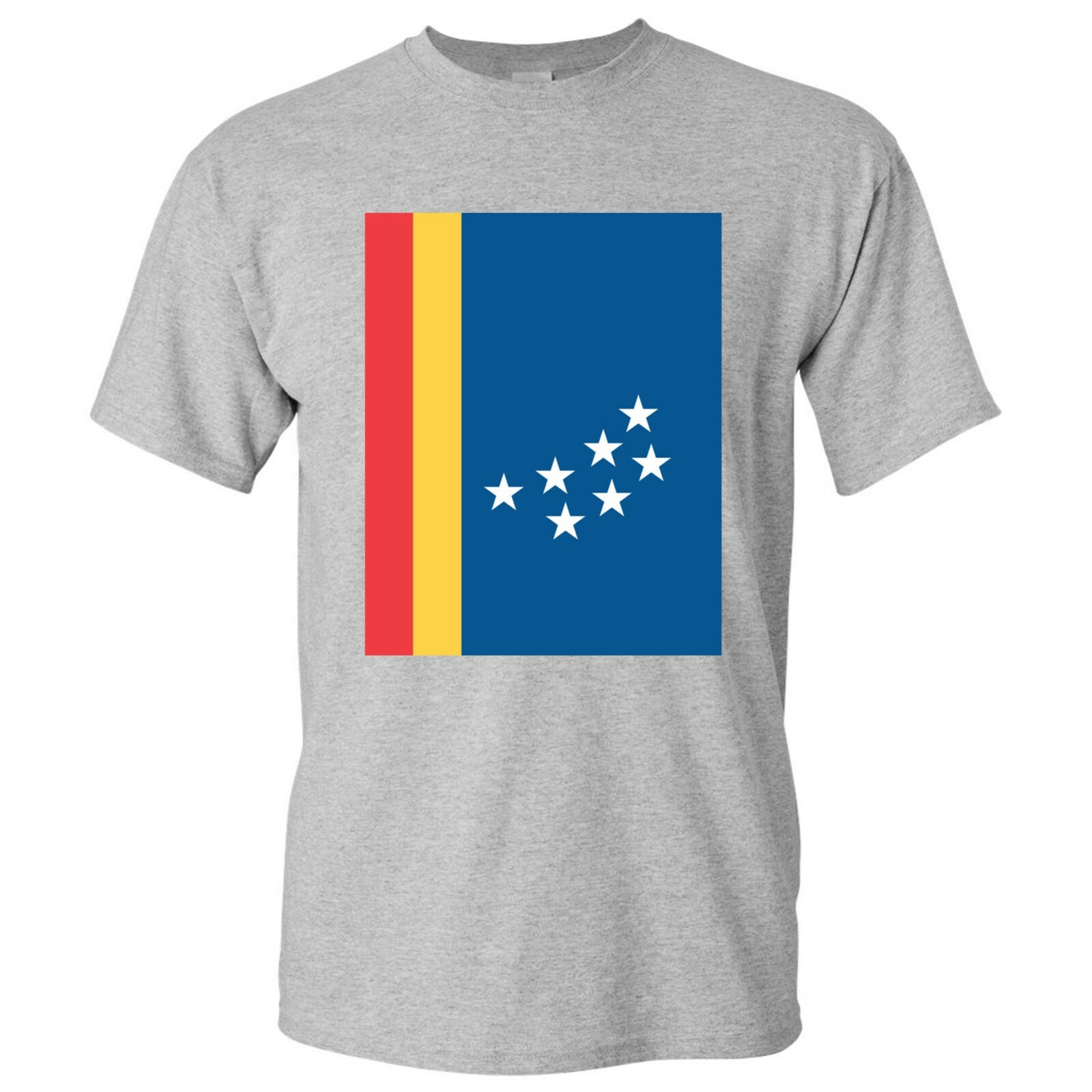 Durham US City Flag Basic Cotton T-Shirt – Sport Grey