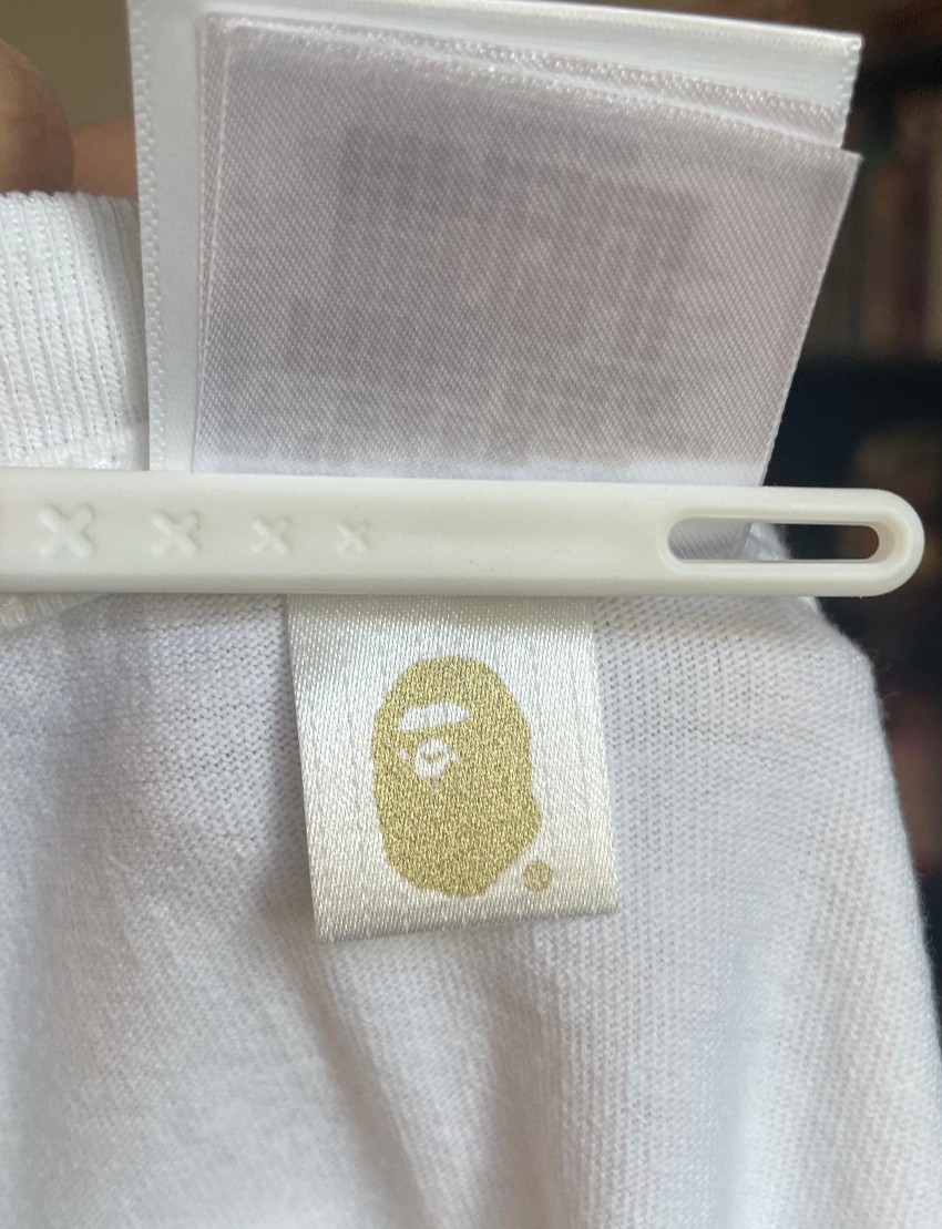 NEW A Bathing Ape RARE Tokyo Exclusive Baby Milo II White Short Sleeve Size XL