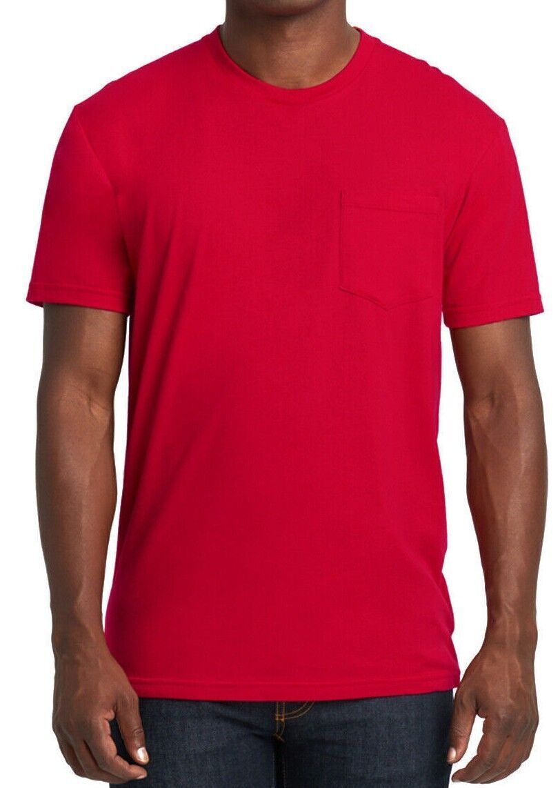 Wholesale Lots-3 Pack- Mens T Shirts Next Level #3605 Pocket Tees 100% Cotton