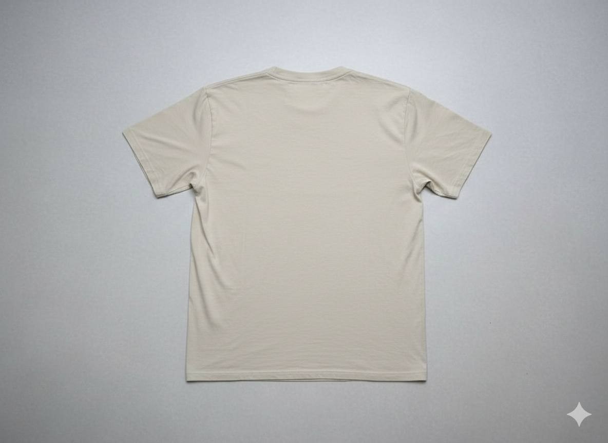 Fred Perry Large Laurel Wreath Graphic T-Shirt – Beige/Stone – Size L