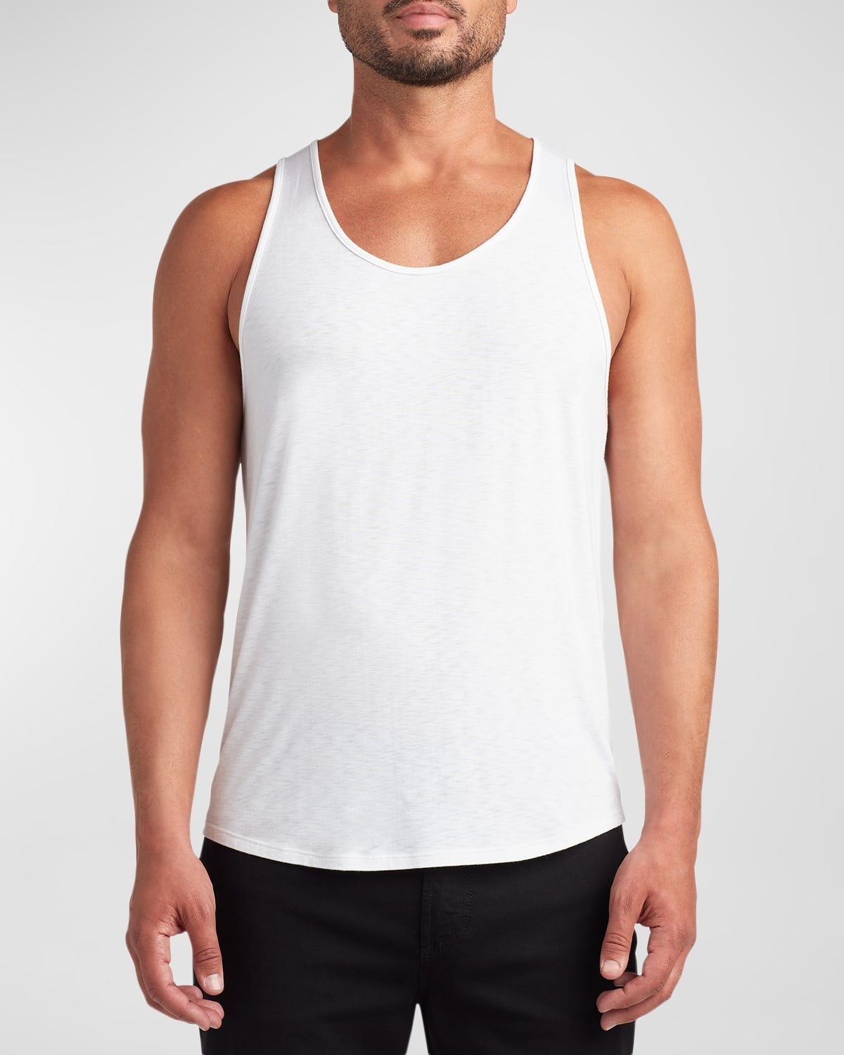 MONFRÈRE Travis Tank Men’s M Blanc Scoop Neckline Sleeveless Pullover Style