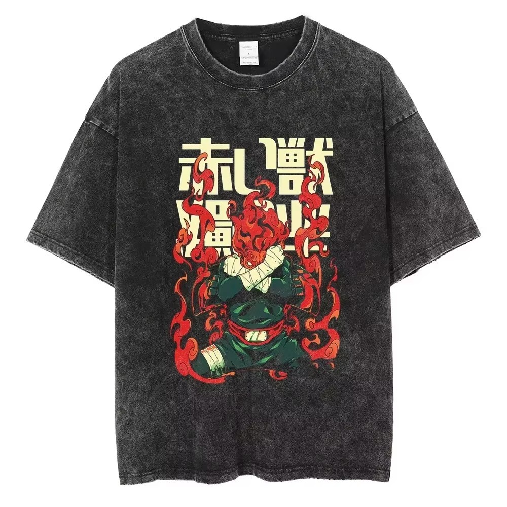 New Hip Hop Vintage T-shirt Men Streetwear Harajuku Japanese Anime 2026 Print Te