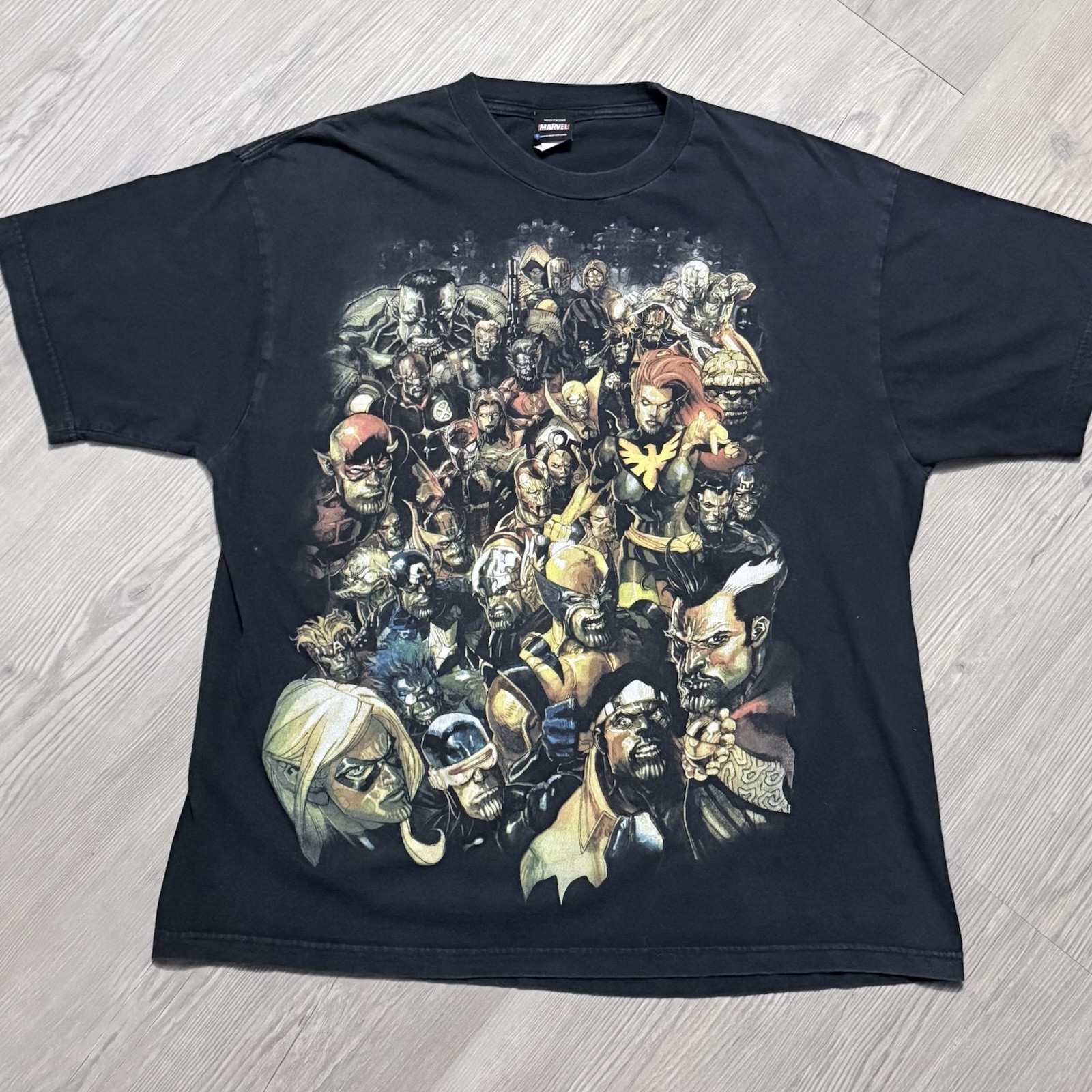 Vintage Marvel Mad Engine Front Graphic T-Shirt Size XL Comics