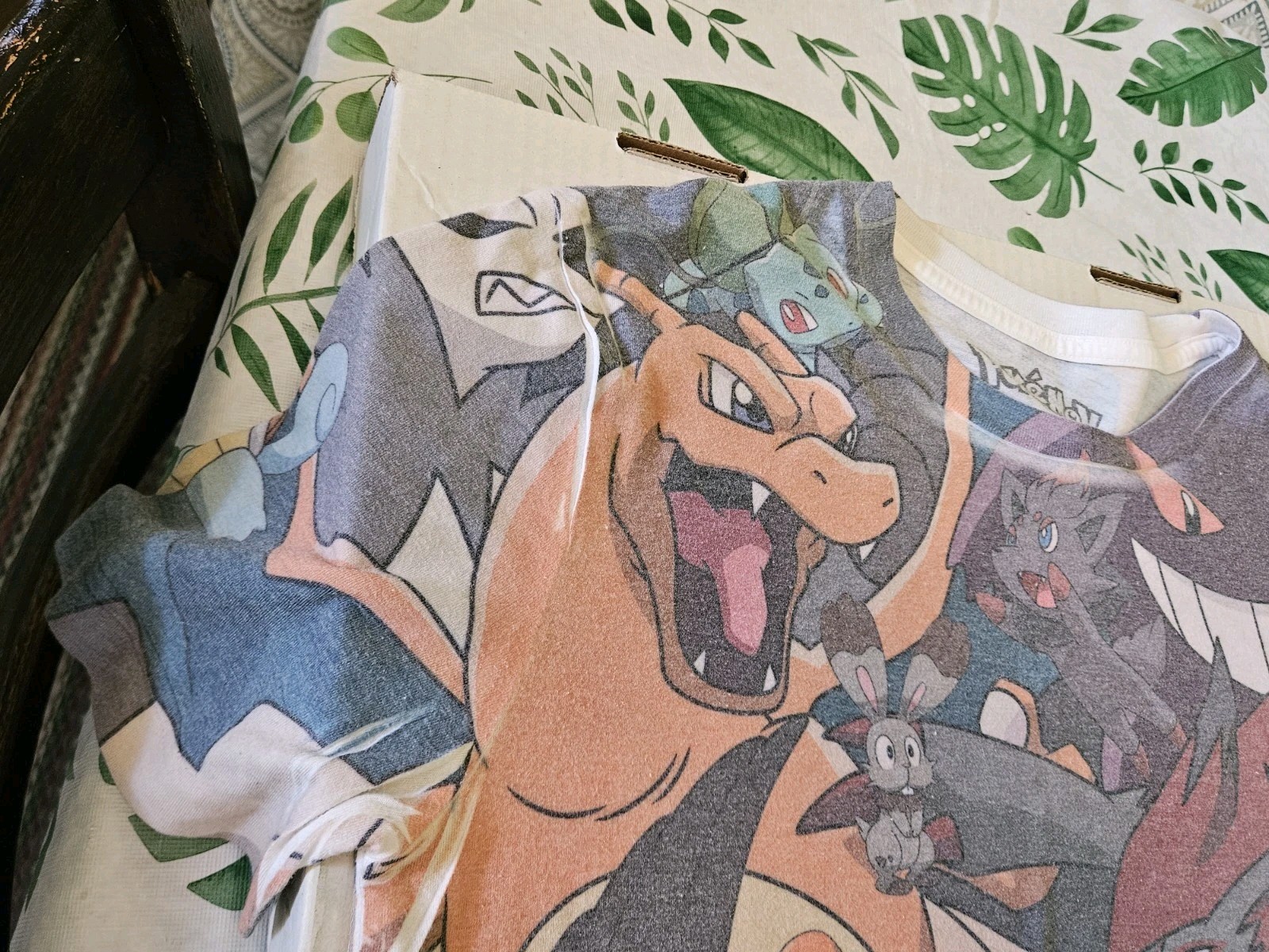 Pokémon 2015 All Over Character Print Tee Shirt Multi Size Small Retro (S)
