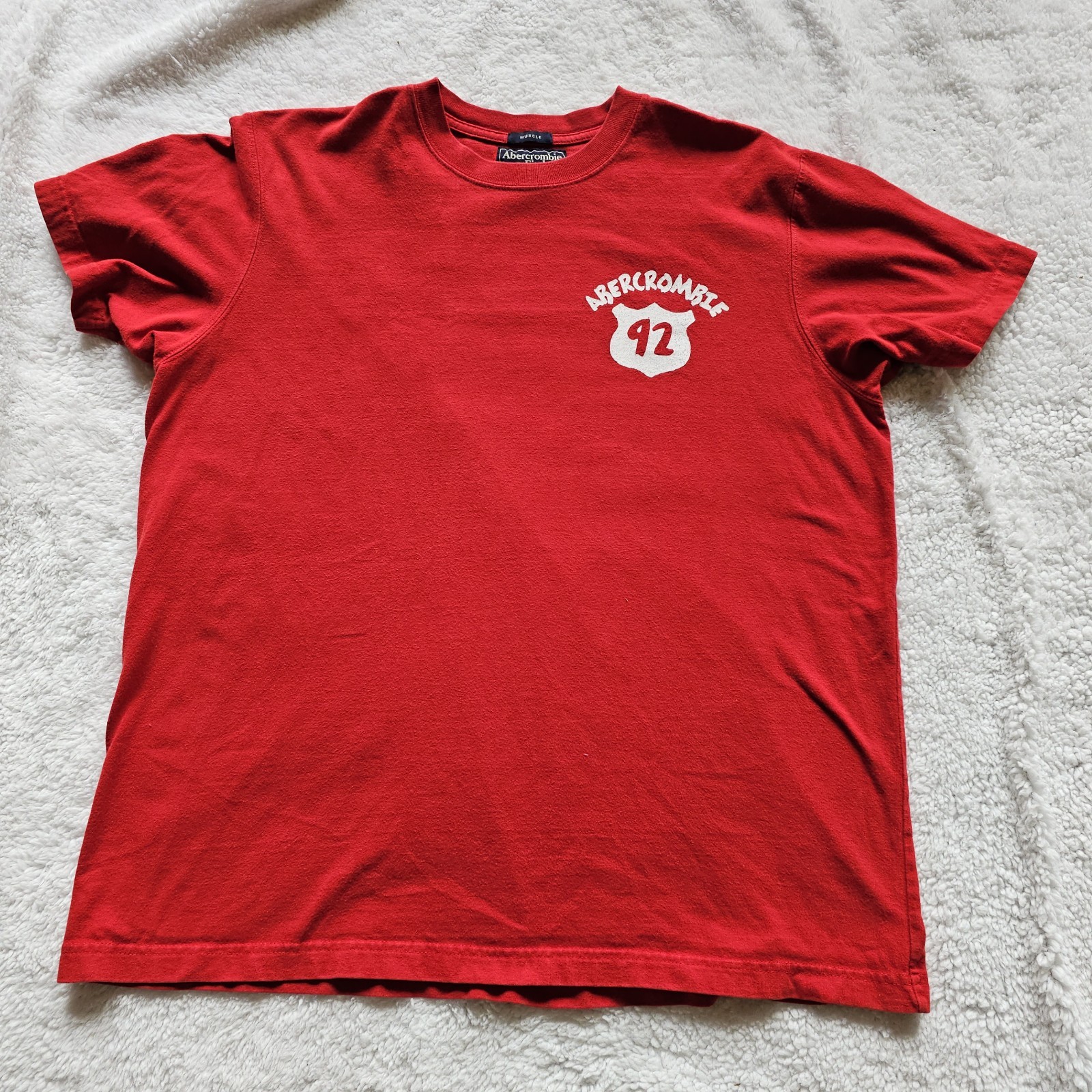 Vintage Abercrombie & Fitch Y2K Graphic Tee XL Banned Shirt Rare Red Cabin Love