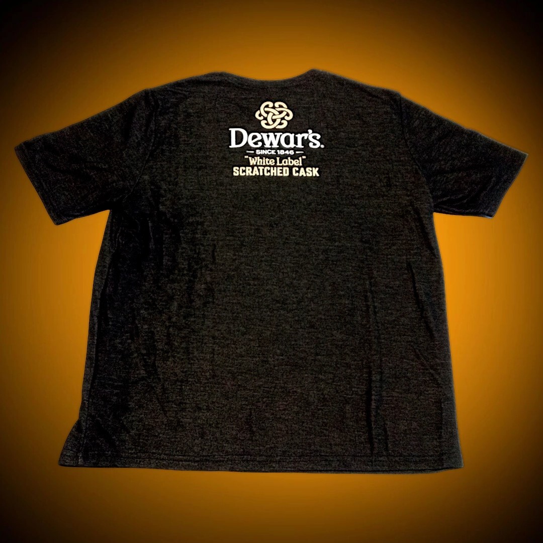 Dewar’s High-End Gold & Black SS Reversible Crew Neck Luxury Knit Shirt M-L-XL