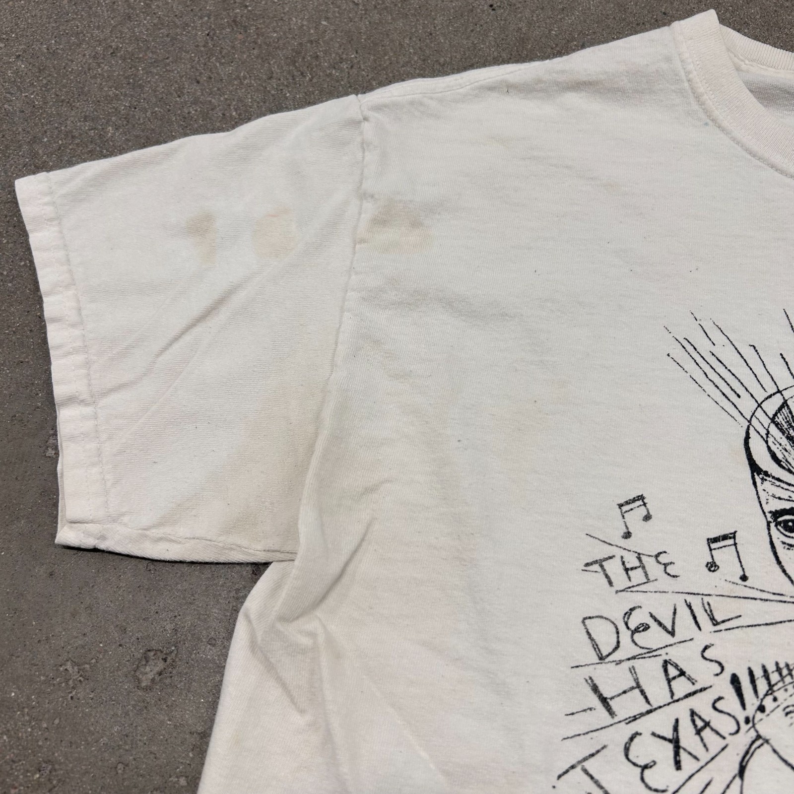 Vintage y2k Worn in Thrashed Daniel Johnston Band Tee T Shirt Grunge