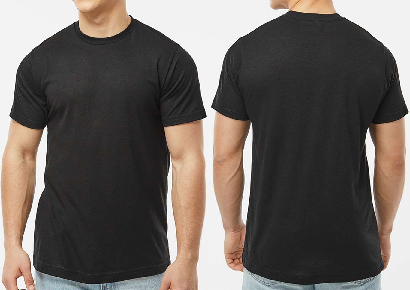 Mens Soft Blended T-Shirt Moisture Management Minimzed Shrinkage Tee XS-4X NEW!