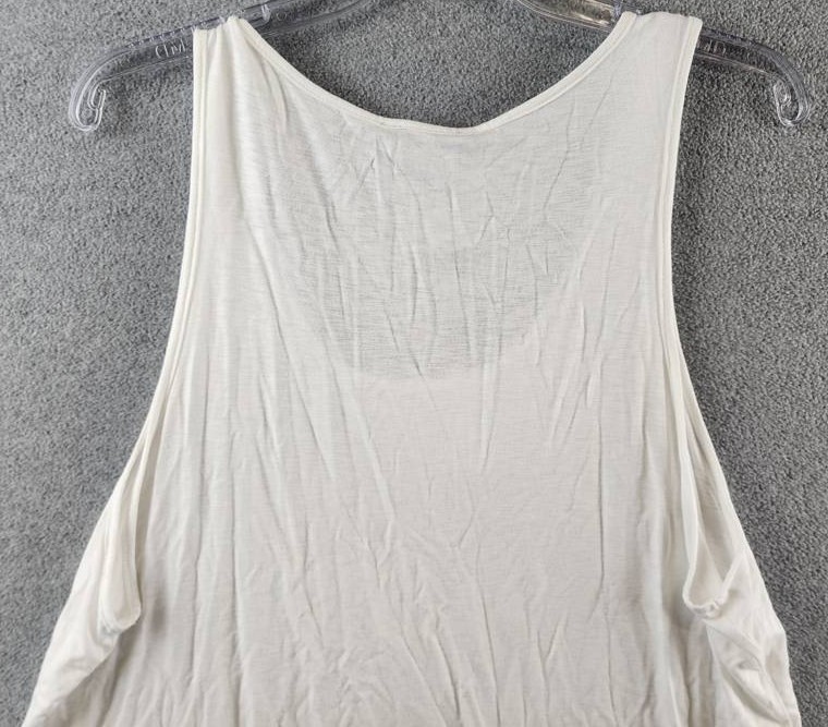 MONFRÈRE Travis Tank Men’s M Blanc Scoop Neckline Sleeveless Pullover Style