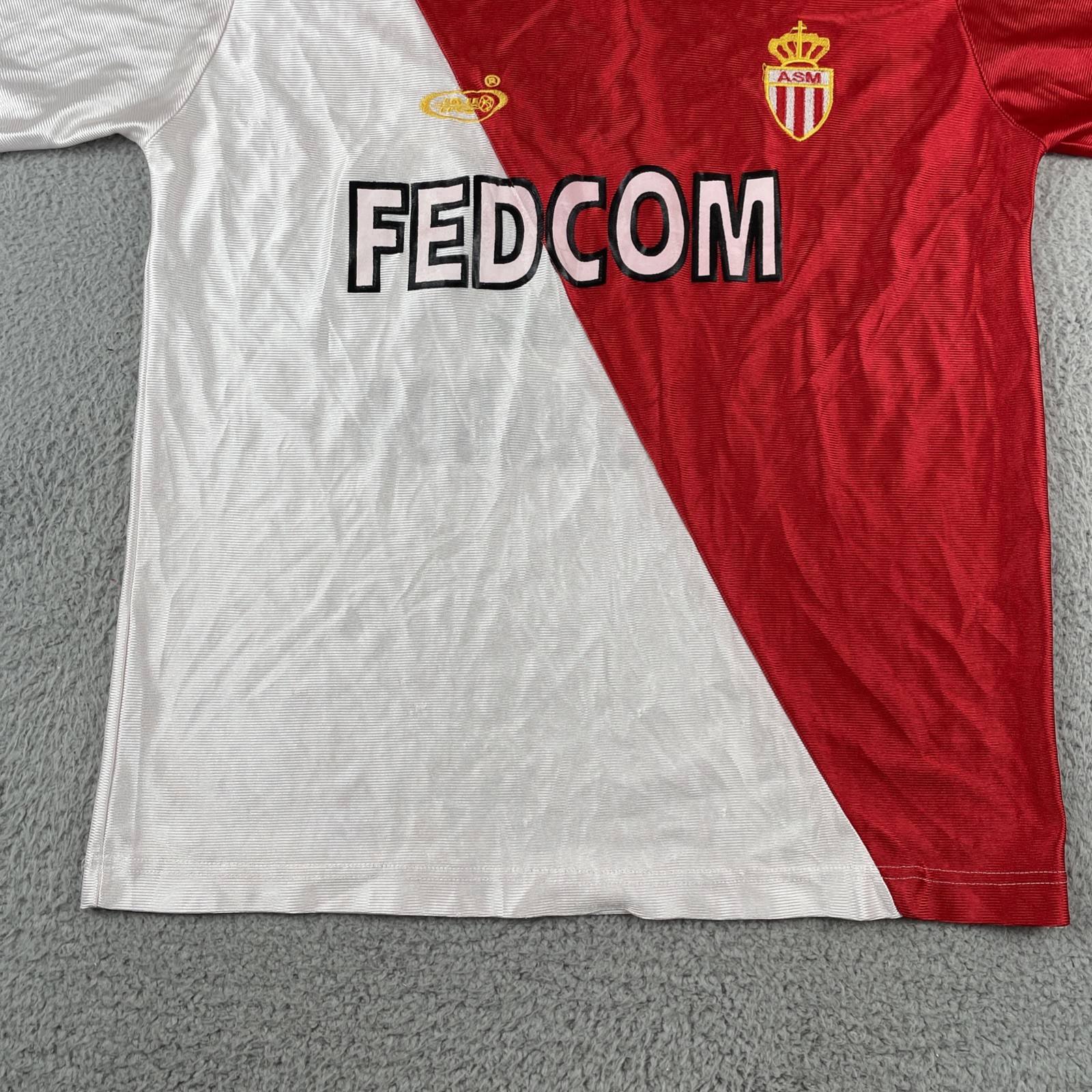 Vintage F.C. Estanzuelas Futbol Club El Salvador XL Red Jersey #4 ASM Fed-com