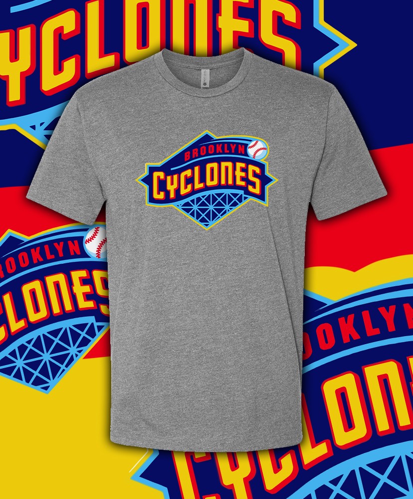 Brooklyn Cyclones Team Logo Milb T Shirt Youth M – Adult 6XL Fast Ship!