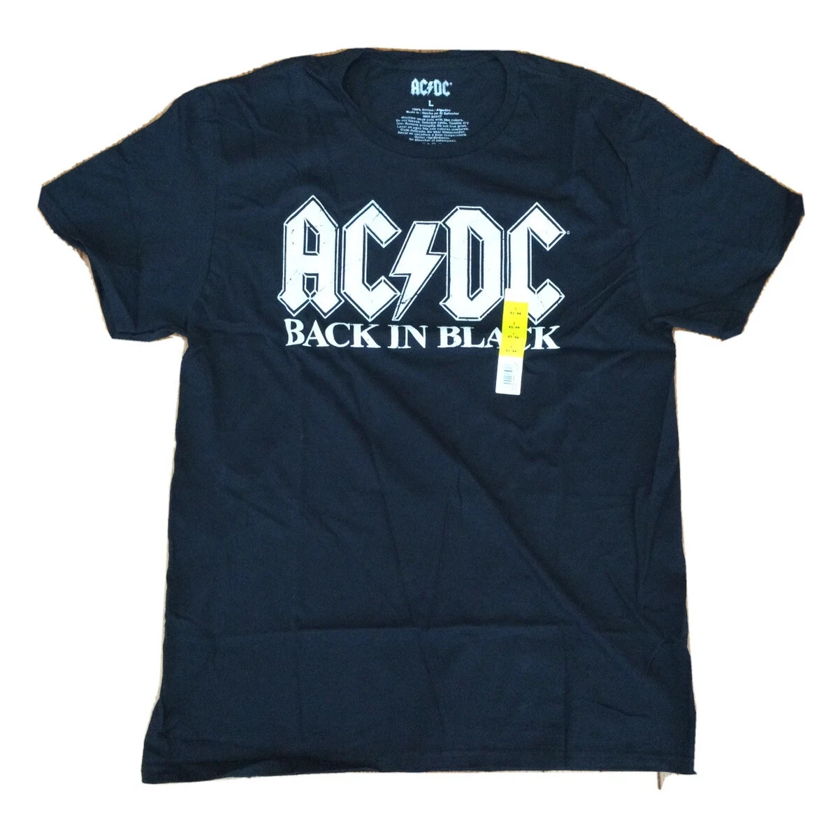 AC/DC Men’s Back In Black T-shirt Available in S to 5XL
